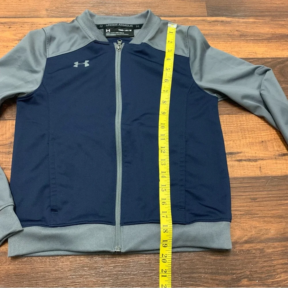 Under Armour Boys Challenger II Track Jacket Size M, Blue, Gray Sports Jacket